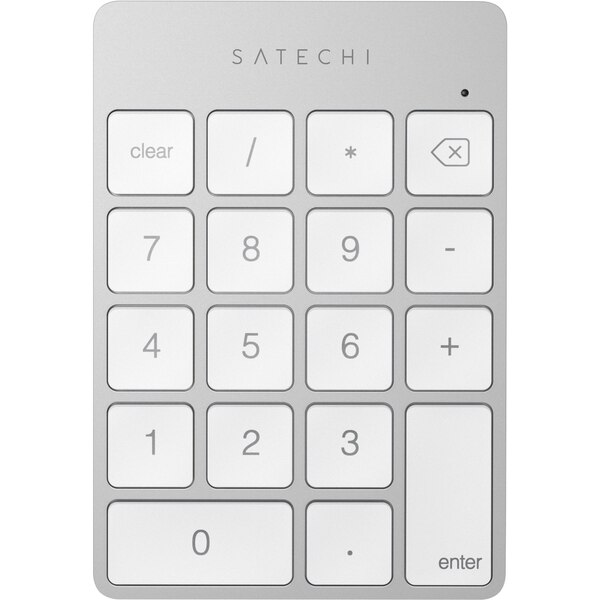 Satechi Aluminum Slim Rechargeable Bluetooth Keypad Silver